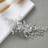 Unicra Silver Bride Wedding Hair Comb, Rhinestone Bridal Headpiece, Crystal Hair Accessories for Women and Girls