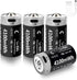 LDSMNLI 4100mWh Rechargeable Lithium C Batteries with USB-C Charging Cable, 1.5V C Cell