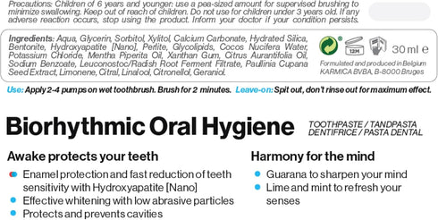 Awake Nano Hydroxyapatite Toothpaste with Xylitol, Bentonite - Zero Sensitivity, Whitening, Fresh Breath, Fluoride &