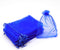 50Pcs Organza Bags - 4x6 Inches - Royal Blue Sheer Drawstring Baby Shower Favor Bags - Wedding Candy Gift Pouches