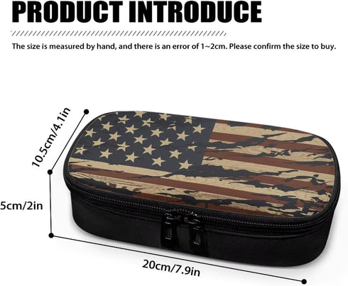 American US Flag Insulin Pen Cooler Travel Case, Waterproof Diabetic Medication Insulated Organizer for Insulin Pen &