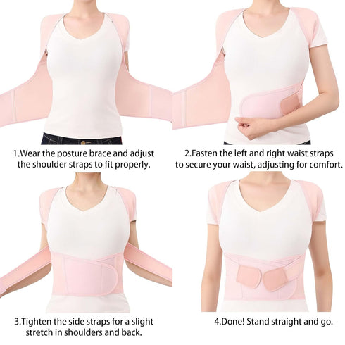 Posture Corrector for Women and Men Plus Size Full Back Support Brace Straightener Scoliosis Spine Upper Back Pain
