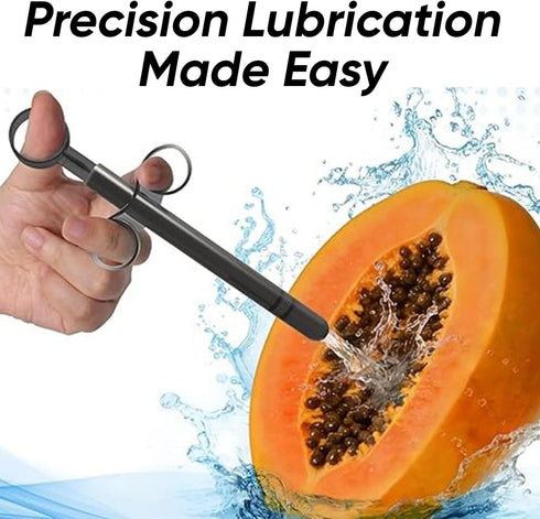 Trinity Vibes XL Lubricant Launcher Large Capacity Lube Applicator with Cap & Finger Loops One-Handed Lube Injector