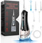 Cordless Water Flosser for Teeth, Rechargeable Oral Irrigator with 7 Clean Settings, Portable Dental Flosser for Braces