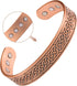 Feraco 12X Strength Wide Pure Copper Magnetic Bracelet for Men, Adjustable Cuff Bangle with Neodymium Magnets