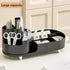 Large Spinning Makeup Organizer for Vanity, Rotating Cosmetic Storage with Brush Holder, Countertop Makeup Display