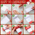 Resholder 9 Pack 200 Set Christmas Money Box for Cash Gift Pull Surprise Money Holder Gifts with Transparent Bill
