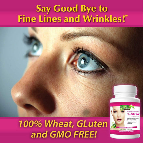PhyGLOW Phytoceramides Ceramide Supplement, 30 Capsules - Skin Care Hydration, Vegan Anti-Aging Support
