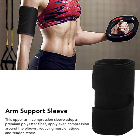 Zunate Upper Arm Sleeve Compression, Adjustable Pain Relief Support for Biceps & Triceps, Men & Women