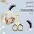 Professional Grooming Scissors, Small Curved Stainless Steel Eyebrow Scissors for Women, Manicure & Beauty
