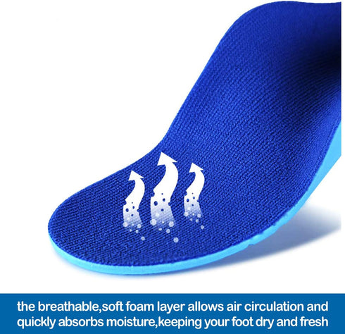 Orthotics Premium Medical Grade Insole for Women and Men, Heel and Arch Problems, Sizes 36-39, Big Kids 5-6.5