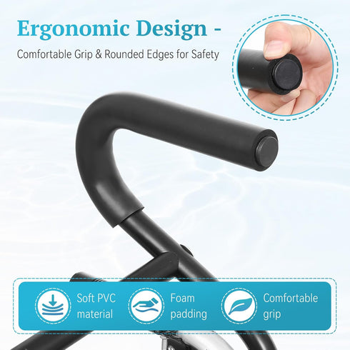 (500lbs Wheelchair Handle Extender Weight Capacity), Curved Handle/Ergonomic Design, Adjustable Wheel Chair
