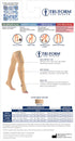 Truform 30-40 mmHg Compression Stockings, Thigh High Length, Open Toe, Black, Medium