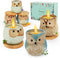 Kinforse Scented Candles Birthday Gifts for Women, Owl Gifts for Women, 6 Pack