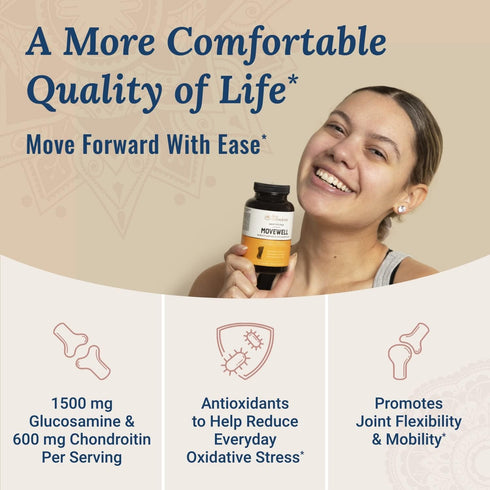 Live Conscious Glucosamine Chondroitin with MSM, Joint Health Supplement with Hyaluronic Acid