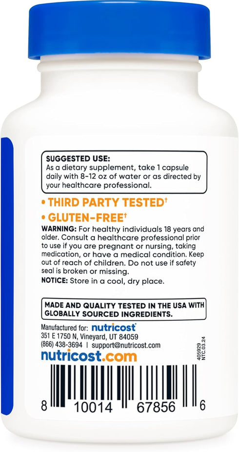 Nutricost Fisetin Capsules 100mg, 60 Capsules - Natural Polyphenol Antioxidant, Non-GMO, Vegan