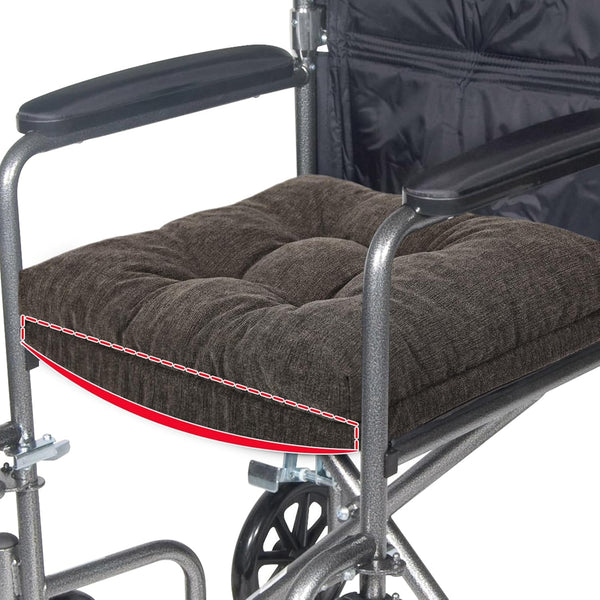 18x16 Soft Chair Cushions for Seniors, Dual-Layer Memory Foam Anti-Sagging Patent Design
