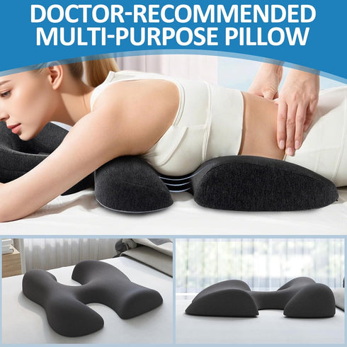 KONOVOLY Breast Pillow for Massage, Women's Massage Bolster Face Down Pillow for Sleeping with Non-Slip Bottom, Home