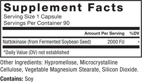 FORCE FACTOR Nattokinase 2000 FU - Nattokinase Supplement for Heart Health and Blood Pressure Health, Blood Circulation