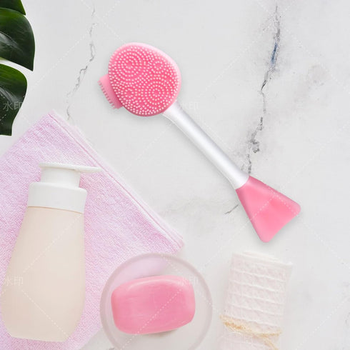 Silicone Face Scrubber, Exfoliating Lip Brush, Cleansing Brush for Makeup Removal, Blackhead Skin Care Tool