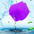 Colorful Denture Bath Case with Brush, Waterproof Storage Case for False Teeth Cleaning - Purple