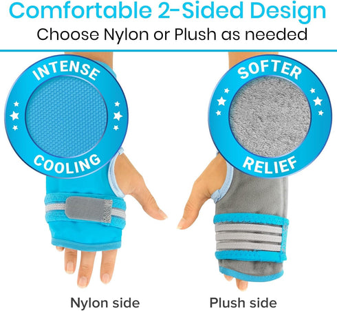 Arctic Flex Wrist Ice Pack Wrap - Hot & Cold Therapy Brace for Pain Relief, Adjustable Straps for Compression