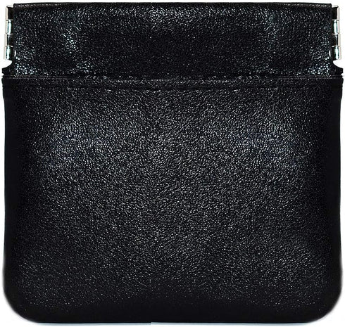 Jimmy Pack Condom Holder Discreet Condom Case with 3 Compartments | Vegan Leather Condom Holder (Black)