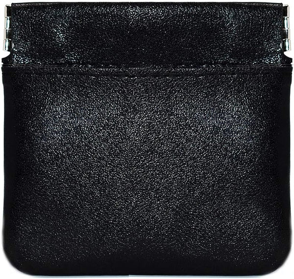 Jimmy Pack Condom Holder Discreet Condom Case with 3 Compartments | Vegan Leather Condom Holder (Black)