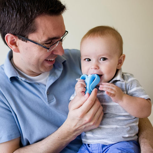 Baby Banana - Blue Banana Toothbrush, Training Teether Tooth Brush for Infant and Toddler