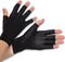 Donfri Copper Infused Compression Gloves, Fingerless Arthritis Pain Relief Wrist Brace for Men Women (M)