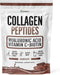 Chocolate Collagen Powder with Hyaluronic Acid and Vitamin C - Collagen Peptides for Hair, Skin, Nails, Joint, Keto