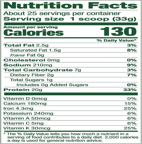 Vega Protein and Greens Protein Powder, Chocolate, 20g Plant Based Protein, Vegan, Non-GMO, 1lbs