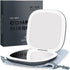 Mavoro LED Lighted Travel Makeup Mirror, Rechargeable, 1x/10x Magnification, Pocket or Purse Mirror, Touch Sensor