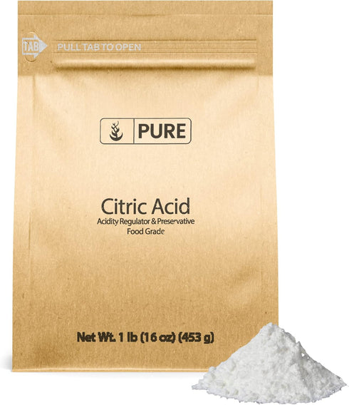 Citric Acid by Pure Original Ingredients, 1 lb, Eco-Friendly Packaging, Natural, Food Safe
