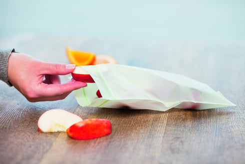 BioBag 100% Certified Compostable Resealable Sandwich Bags, 25 Count, Perfect for Lunches