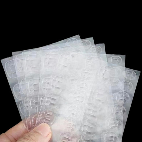 Ultra-Slim Nail Adhesive Tabs - Jelly Double Sided Waterproof Gel Sticker Pads, Seamless Application for Press On Nails, Fake Nail Tips, Nail Glue for Manicures.24 Sizes (5)