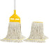 Commercial Mop Industrial Cotton Mop with Extra Replacement Head, Heavy Duty String Wet Mops for Floor Cleaning