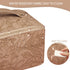 Makeup Bag Large Capacity Travel Cosmetic Bag with Compartment Waterproof PU Leather Makeup Bag Portable Flower Makeup Bag for Women and Girl Travel Khaki Makeup Organizer Bag
