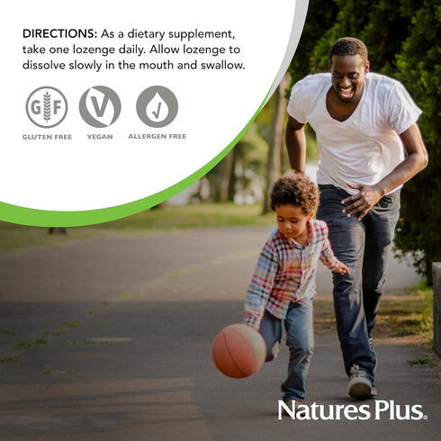 Shot-O-B12 NaturesPlus - 30 Lozenges, Wild Berry Flavor, 5000 mcg, Vegan, Gluten Free, 30 Servings