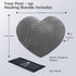 Pack, Zomaple Open Heart Surgery Pillow + Gel Grey Eases Chest Pressure for Calmer Rides & Rest Hot/Cold Comfort, Torso