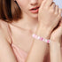 Yolev Fidget Anxiety Bracelet for Women And Men, Resin Beaded Fidget Jewelry, Stress Relief Sensory Bracelet, Pink