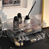 Stackable Clear Plastic Organizer Drawer for Eyeshadow Palettes, Cosmetics, and Beauty Supplies on Vanity