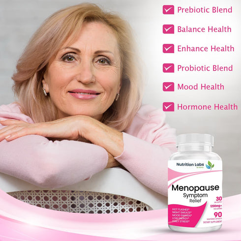 NUTRITION LABS BE BETTER 90 Menopause Symptom Relief and Support Supplement for Women, MAKTrek Technology Clinically