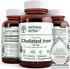 Natural Nutra Chelated Iron Supplement for Men & Women, 90 Tablets for Nails, Skin, Hair Health, Gluten Free