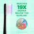 GUM Sonic Powered Toothbrush - Tapered Bristles Clean Below The Gumline, Bundle, Black, 1 Handle + 2 Refills
