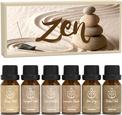 ARVIDSSON Zen Essential Oils Set, Nautal Tranquil Essential Oil for Diffusers for