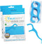 Dental Flossers Brush Picks, 2 Pack with Travel Case (100 Total Count), Mint Flavored for Easy Grip and Use
