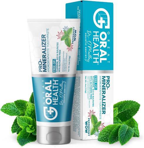 Nano hydroxyapatite Toothpaste Fluoride Free; Dentist Formulated Pro Remineralizing Toothpaste Plus Anti