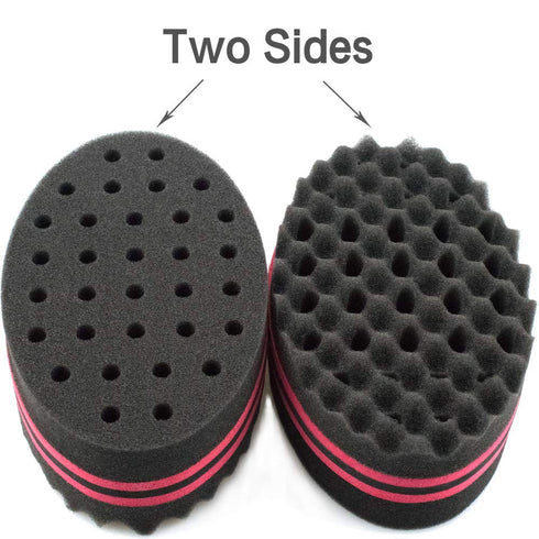 Small Holes Hair Sponge for Twists and Dreads, Barber Afro Wave Nappy Sponge Brush for Curls, 1 Pcs Twist