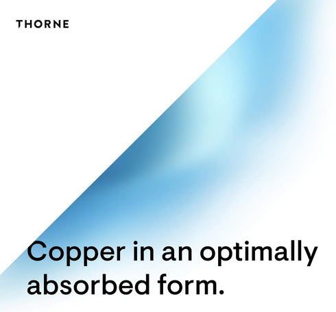 Thorne Copper Bisglycinate - 60 Capsules, Well-Absorbed Trace Mineral Supplement